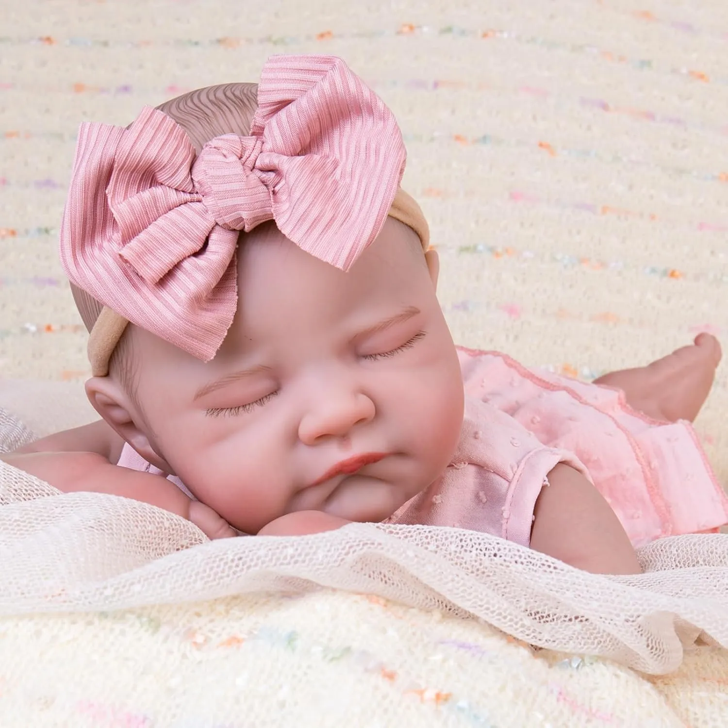 Aori Reborn Baby Dolls Realistic - Lifelike 20 Inch Newborn Baby Doll Girls with Poseable Limbs and Feeding Kit Included, Nice Gift for Kids 3 