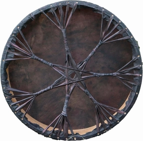 ARAW American Shamanic Native Drum Bison Natural Hide (16 Inches Diameter X 3 Inches Depth)