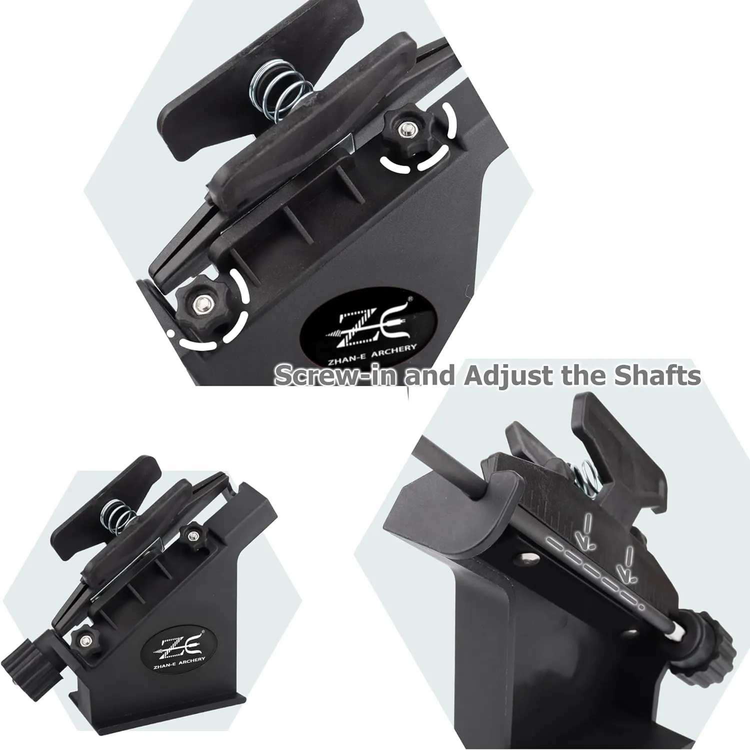 Archery Fletching Jig with Straight & Helical Clamps Feather Vanes Sticking Device for DIY Arrows Repair Shafts