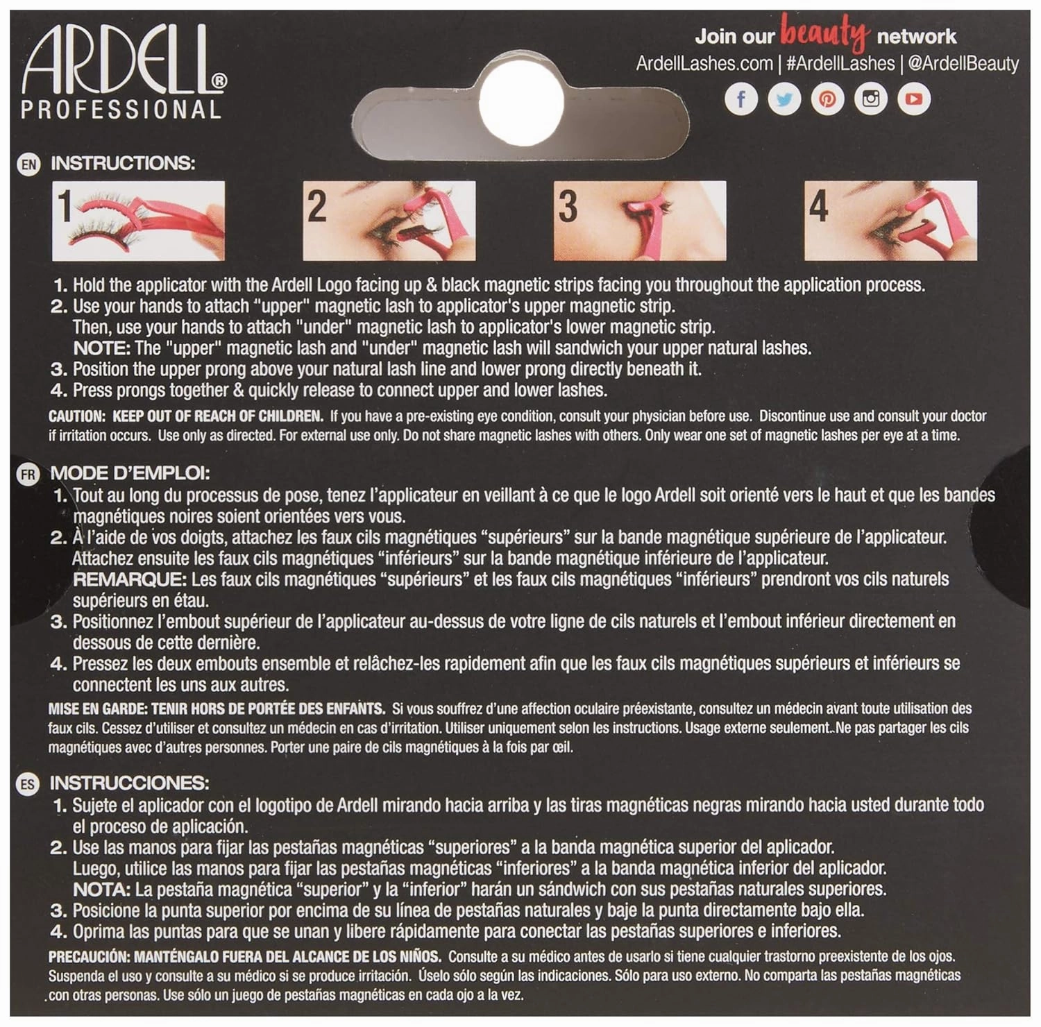 Ardell Professional Magnetic Double Strip Lashes, Demi Wispies (Pack of 2)