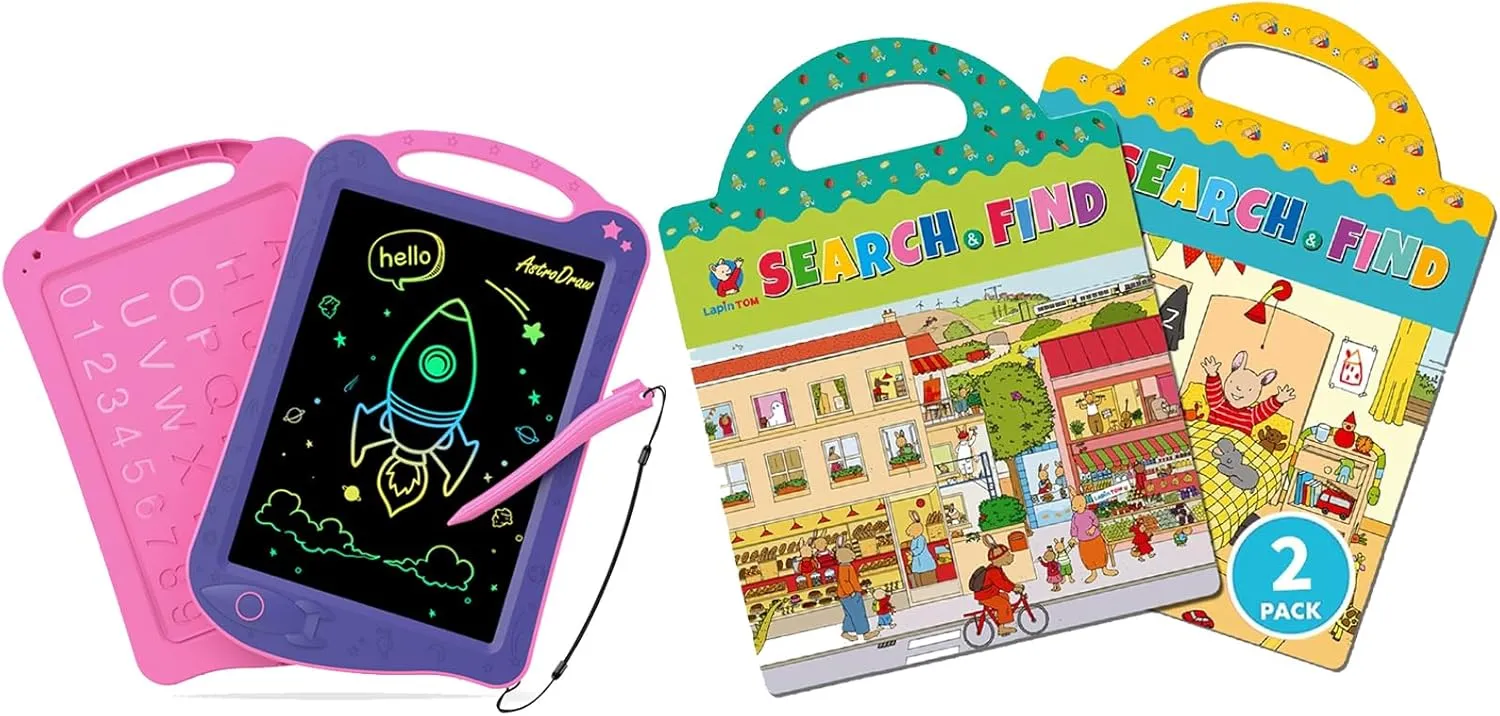 Astrodraw Drawing Pad   Pack of 2 Lapin Tom Reusable Sticker Book