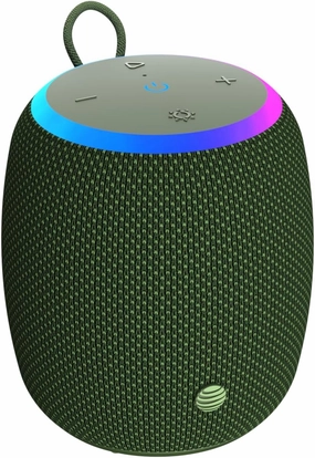 AT&T Professional Series 15W Bluetooth Speaker Green Premium Wireless Audio Compact Design Portable Speaker for Home, Kitchen, Outdoor