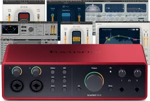AudioDeluxe Focusrite Scarlett 16i16 Studio (4th Gen) USB Audio Interface and Waves Musicians 2 Bundle
