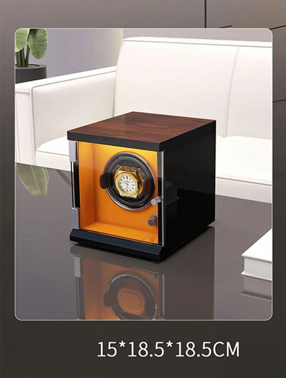 Automatic Watch Winder Box for 1/2/4/6/9/12/16 Watches 5 Rotation Modes for Men's and Women's Watches Storage Display Box