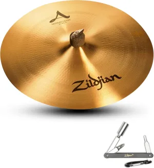 Avedis Zildjian Company Zildjian A0240 16'' A Series Medium Crash Cast Bronze Cymbal Mid-High Pitch With ZKEY
