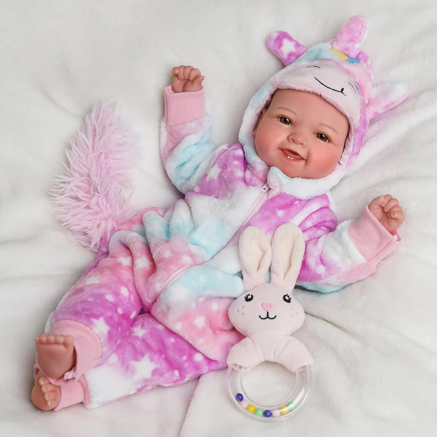 BABESIDE Baby Dolls, 18inch Realistic Baby Doll Girl Real Life Toys with Accessorries for 3  Old Kids Realife Gifts Collection