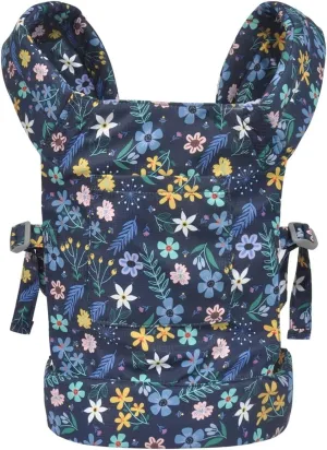 Baby doll carrier for baby girl Premiums soft straps and skin-friendly webbing stuffed animal carrier for kids and toddler facing in facing out and backpack 18 inch doll little flowers design