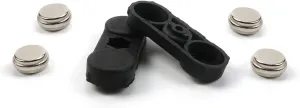 Battery Door Magnet，Retainer Kick Plate Latch Kit For Freightliner Cascadia 22-68677-000, 22-68678-000