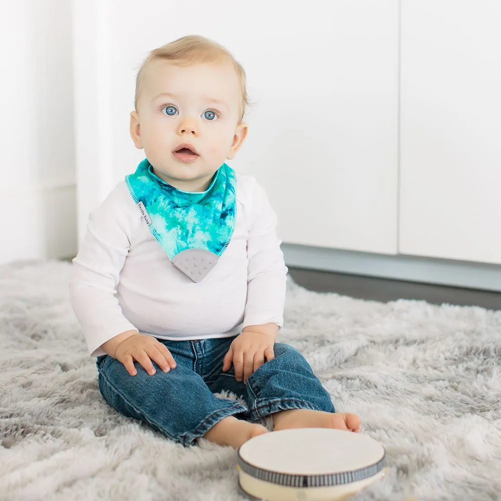 Bazzle Baby BandaBib with Teether 4-Pack: Tie-Dye