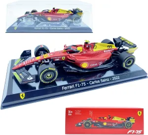 Bburag 1/24 2022 New F1-75#55 for Ferrari 75th Anniversary Sainz Static Formula One Alloy Racing Car Die Cast Vehicles Model Collectible Gift