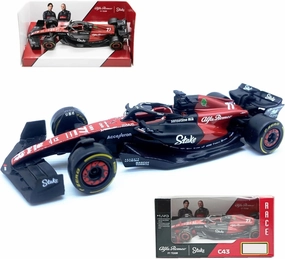 Bburag 1/43 2023 F1Alfa C43#77 Vatteri Bottas Alloy Car F1Romeo Team 1:43 C43#77 Die Cast Racing Car Static Adult Collection