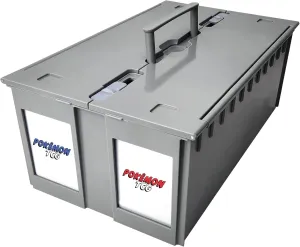 BCW 2-Row Graded Collectible Card Bin - Gray | Stackable, Acid-Free Plastic Trading Card Box | Customizable Card Storage with Additional Partitions | Compatible with PSA, BGS, SGC, CSG, HGA (Single)