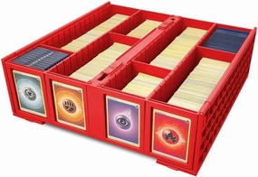 BCW Collectible Card Bin – Red | Holds 3200 Cards | Includes 4 Dividers | Storage for Pokémon, MTG & Sports Cards
