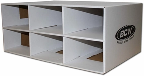 BCW Two Row Shoe Box Card House Storage Box | Stackable Trading Card Storage Box for Sports Cards, MTG, Pokémon & TCG (Shoe Boxes Sold Separately)