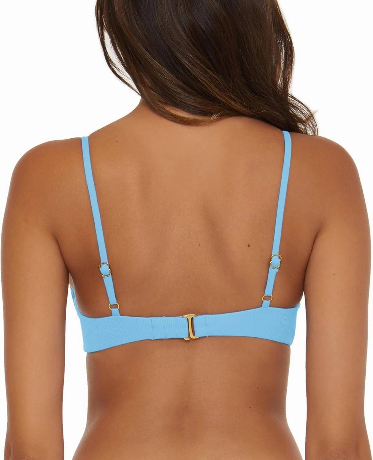 BECCA Women's Standard Modern Edge Underwire Bikini Top, Adjustable, Swimwear Separates