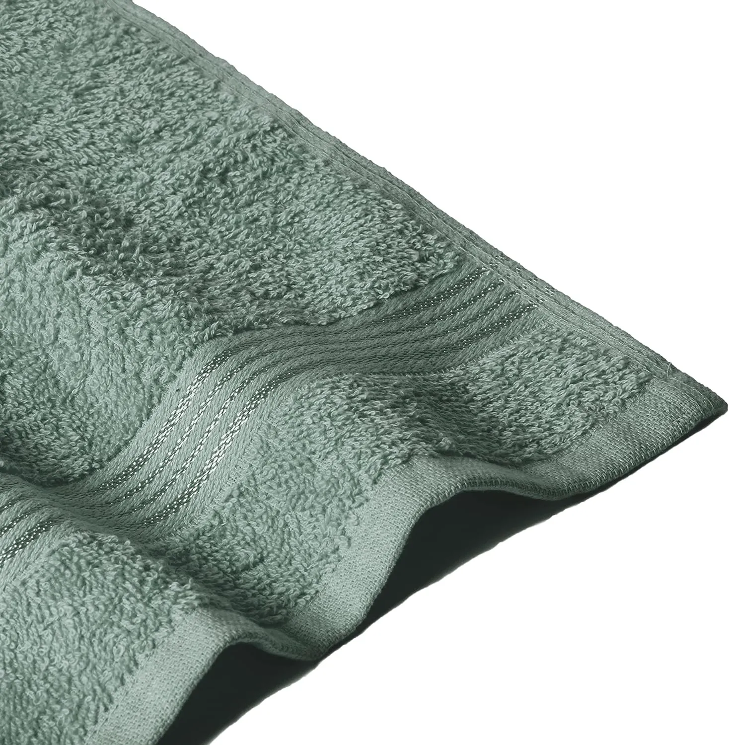 Belizzi Home Ultra Soft Cotton Washcloths, Contains 24 Piece Face Cloths 12x12 inch, Ideal for Everyday use Face Towels, Compact & Lightweight Multi Purpose Washcloths - Jade