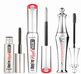Benefit Ready, Set, Brow 24-Hr Brow Setter Clear Gel (Full Size) They're Real Magnet Mascara (Full and Travel Size)