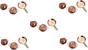 BESPORTBLE 5sets Dollhouse Miniature Kit Stockpot Kettle Toy Kitchen Accessories for Dollhouses 3pcs*5