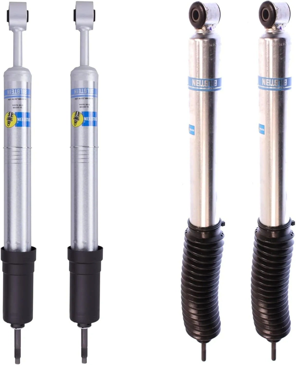 Bilstein 5100 Series Set of Front & Rear Shocks fits 2016-2023 Tacoma with 0-1" Rear Lift | Provides 0-1" Front Lift | Includes TrendsAuto Decal | 24-263108 24-186728