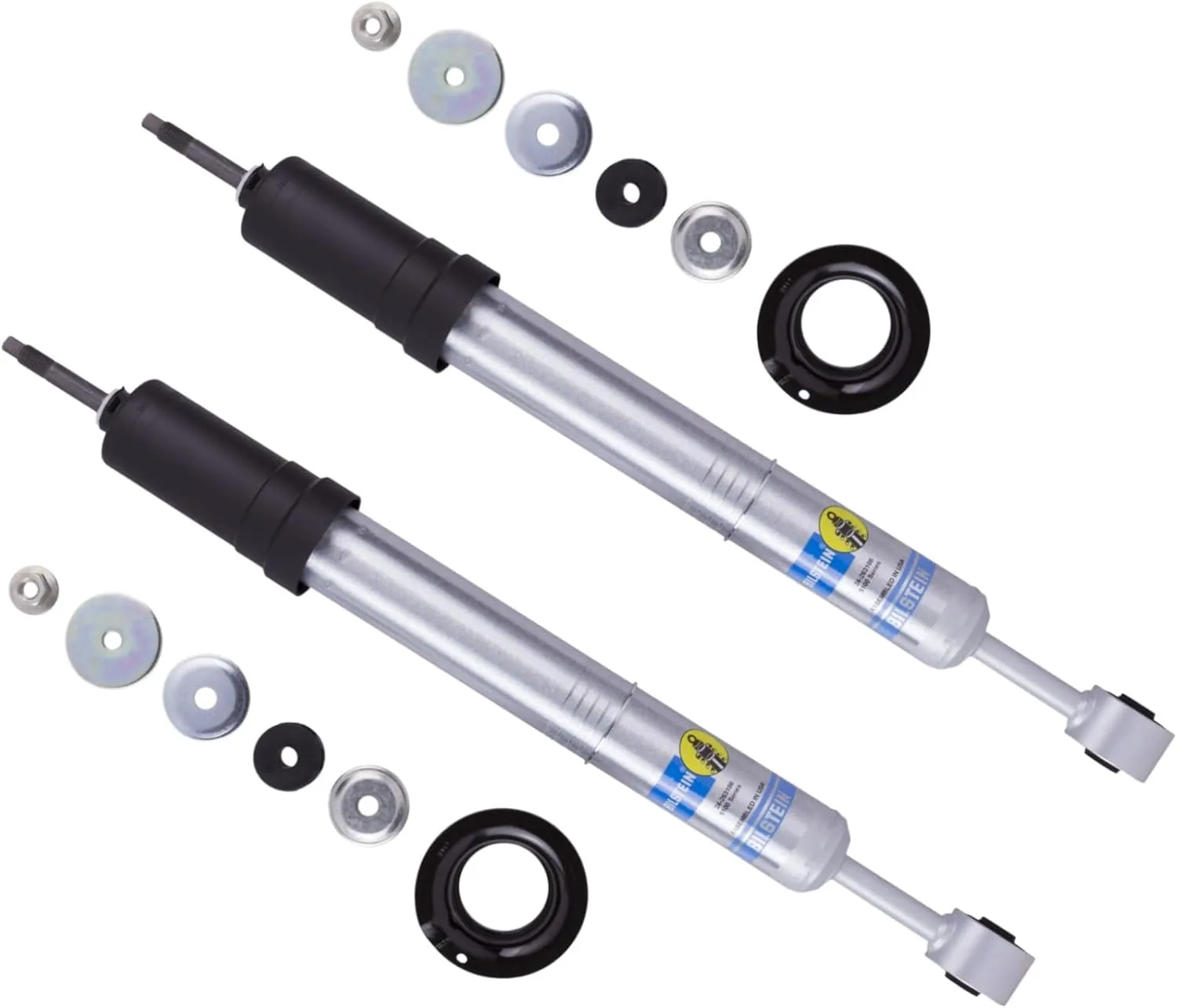 Bilstein 5100 Series Set of Front & Rear Shocks fits 2016-2023 Tacoma with 0-1" Rear Lift | Provides 0-1" Front Lift | Includes TrendsAuto Decal | 24-263108 24-186728
