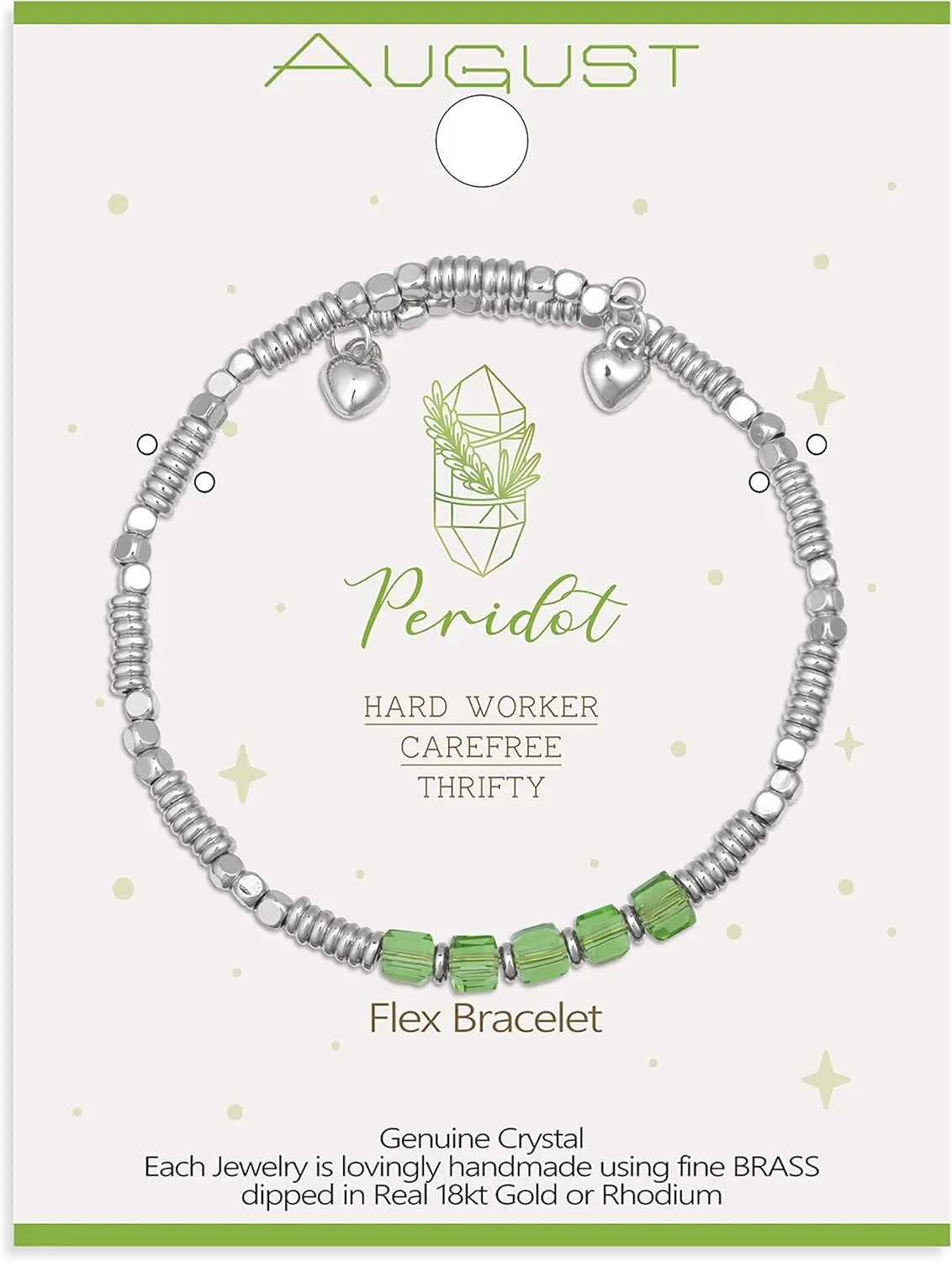 Birthstone Bracelet for Women Dainty Silver Plated Beaded Bracelets Stackable Stretch Gemstone Crystal Beaded Bracelet for Women Girls Birthday Jewelry Gifts