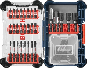BOSCH SDMSD45 45-Piece Driven Impact Tough Screwdriving Custom Case Assorted Set with Included Storage Case