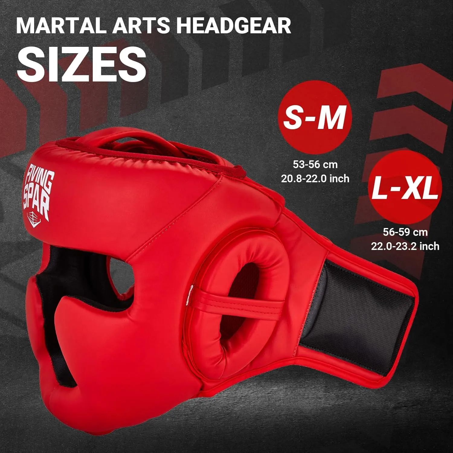 Boxing Headgear for MMA, Head Guard for Muay Thai, Boxing,Wrestling & Sparring - Professional Training Equipment for Adult Men & Women