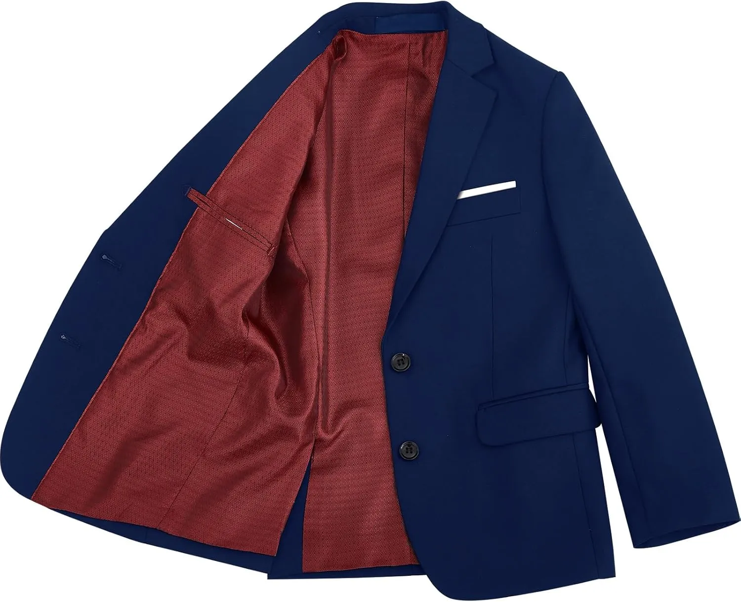 Boys Suit Set with Suspenders, Suit with 3 Versions-Regular, Slim and Husky