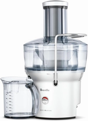 Breville BJE200XL Juice Fountain Compact Centrifugal Machine, 25 oz, Silver