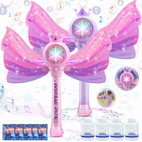 Bubble Wands for Kids Toys for 3 4 5 6 Years Old Girls: Light Up Bubble Wand Toys for 4 Year Old Little Girl Toy Age 4-5 Outdoor Toys Gifts for Girls 4-6