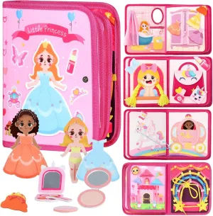 Busy Book for Toddlers 1-3, Busy Books Montessori Toys for 1-3 Year Old Girl Gift