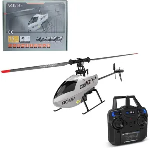 C129 V2 Rc Era Helicopter, 4CH Flybarless Micro Remote Control Helicopter with 6-Axis Gyro, 2.4GHz RC Aircraft with 3D Flips, Altitude Hold, One Key Take Off/Landing - 3 Battery