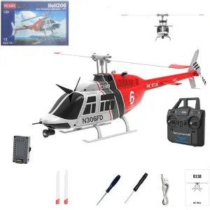 C138 206 Remote Control Helicopter with Optical Flow Positioning, 1/33 Scale 2.4G 6CH RC Aircraft Plane Drone with 6-axis Gyro & Altitude Hold & No Aileron -RTF Version
