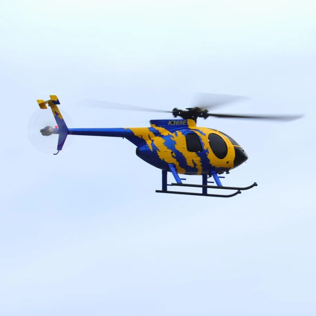 C184 RC Helicopter with 6-Axis Gyro, 4CH One-Key Takeoff/Landing Remote Control Helicopter with Altitude Hold & Optical Flow Positioning - RTF