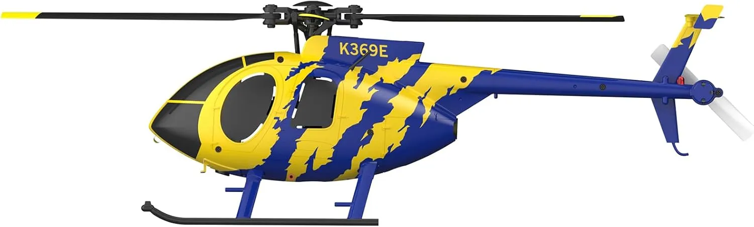 C184 RC Helicopter with 6-Axis Gyro, 4CH One-Key Takeoff/Landing Remote Control Helicopter with Altitude Hold & Optical Flow Positioning - RTF