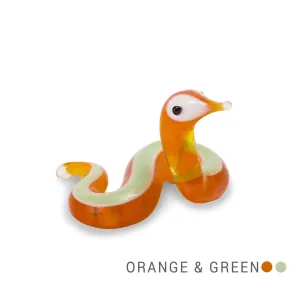 CAL the snake Collectible Miniature Glass Figurine in Tynies Collector's Frame