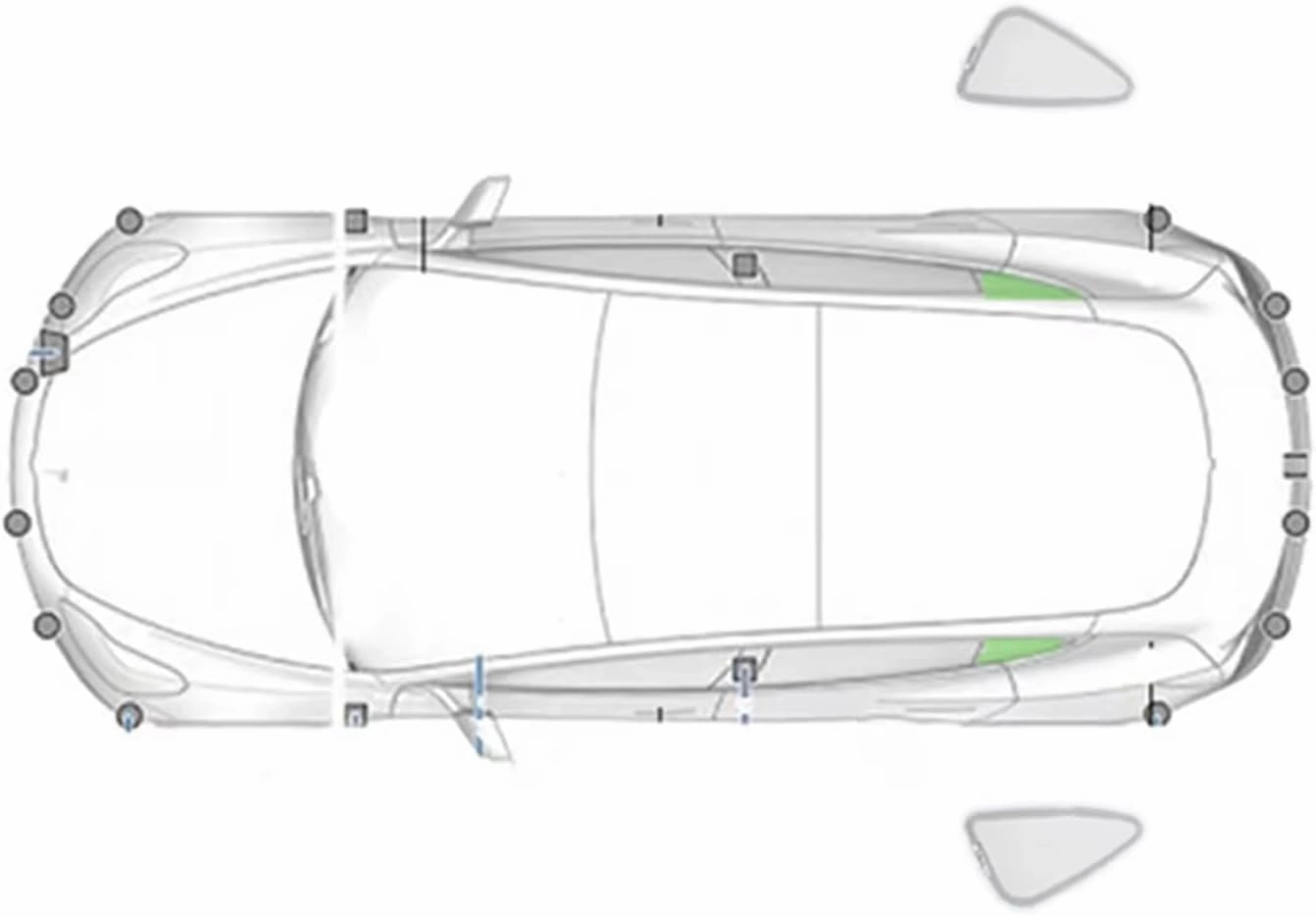 Car Window Shades for MAXUS G50 2019-2024,Privacy Sun Shade Set for Front Windshield Side and Rear Windows,Keep Your Car Cooler,Triangle 2PCS