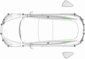 Car Window Shades for Maxus G70 2023 ,Privacy Sun Shade Set for Front Windshield Side and Rear Windows,Keep Your Car Cooler,Triangle 2PCS