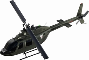 Carmanon Ultra-high Simulated RC Helicopter - 27:1 Scale Model Collectable Remote Control Helicopter with Auto-Hover for Adults, Beginners, Bell OH-58
