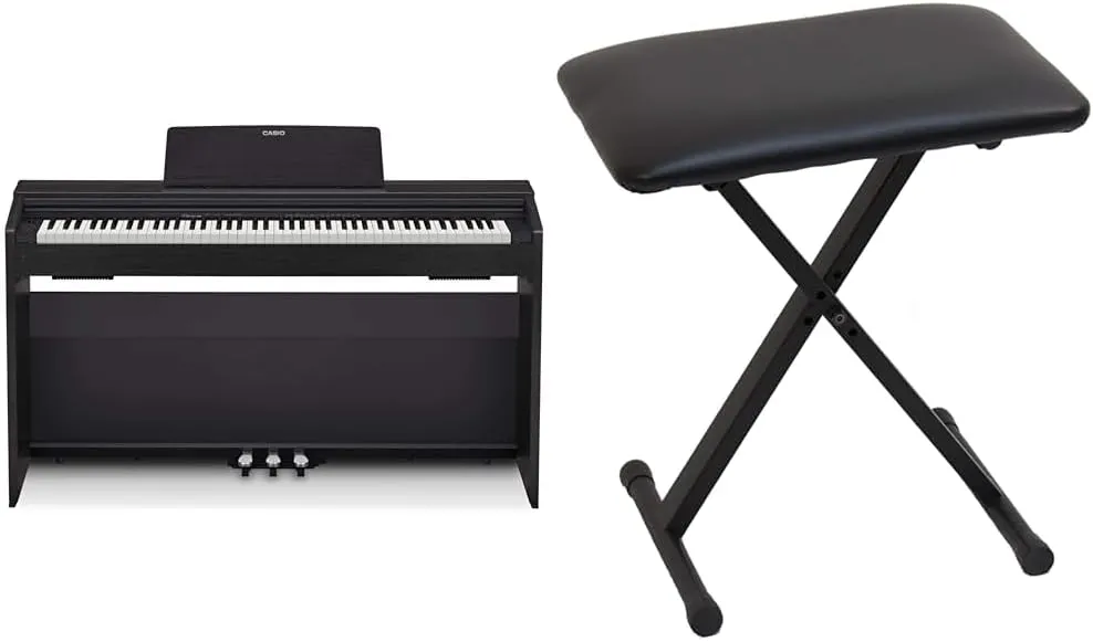 Casio PX-870 Privia Digital Piano Bundle with Adjustable Keyboard Bench