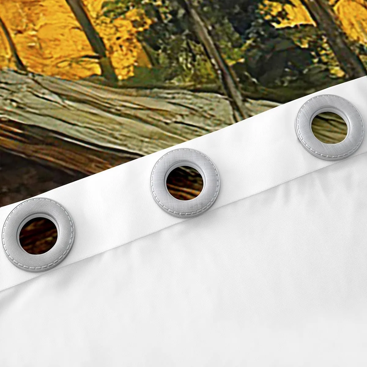 Castle Fairy 3D Brown Bear Window Curtains 2 Panels 52Wx96L Jungle Cabin Wooden Farmhouse Window Drapes for Kids Teens Adults Wild Animals Oil Painting Style Trees Curtains for Living Room