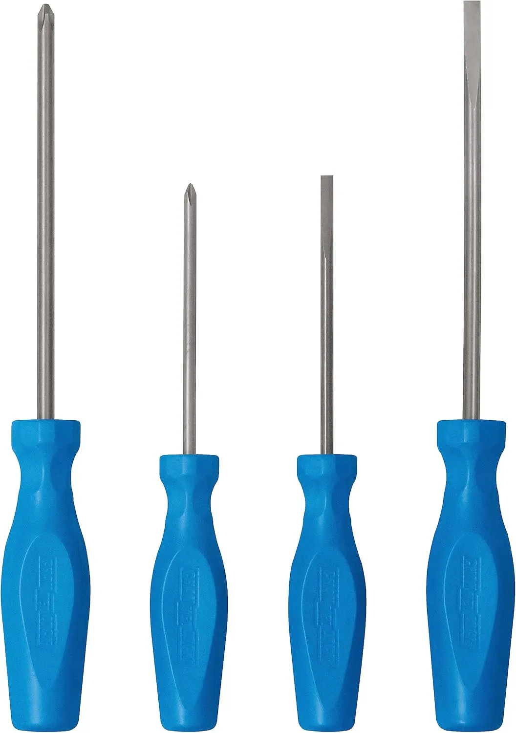 CHANNELLOCK SD-4H 4pc Standard Screwdriver Set, Magnetic Tip, Made in USA, Molded Tri-Lobe Grip