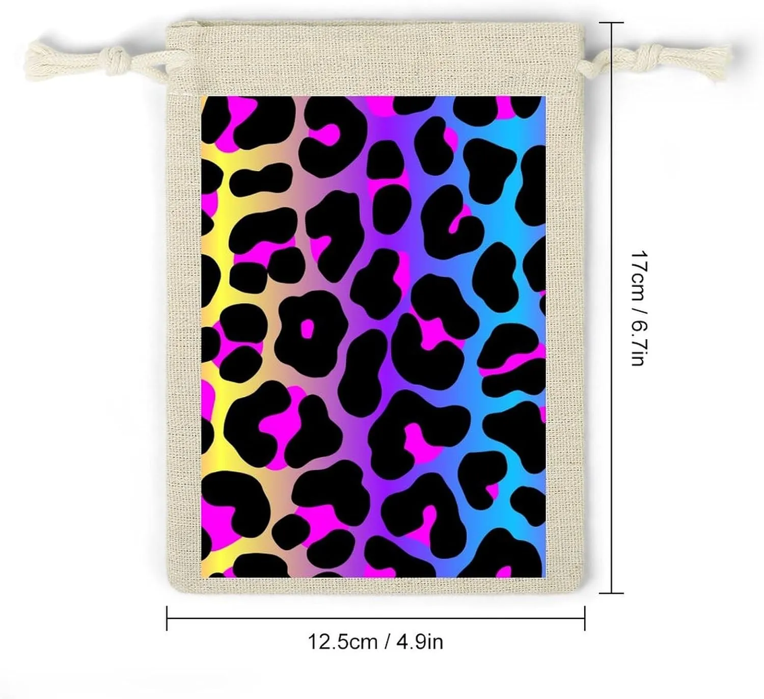Cheetah Skin Rainbow Leopard Print Lightweight And Compact Small Bundle Pocket