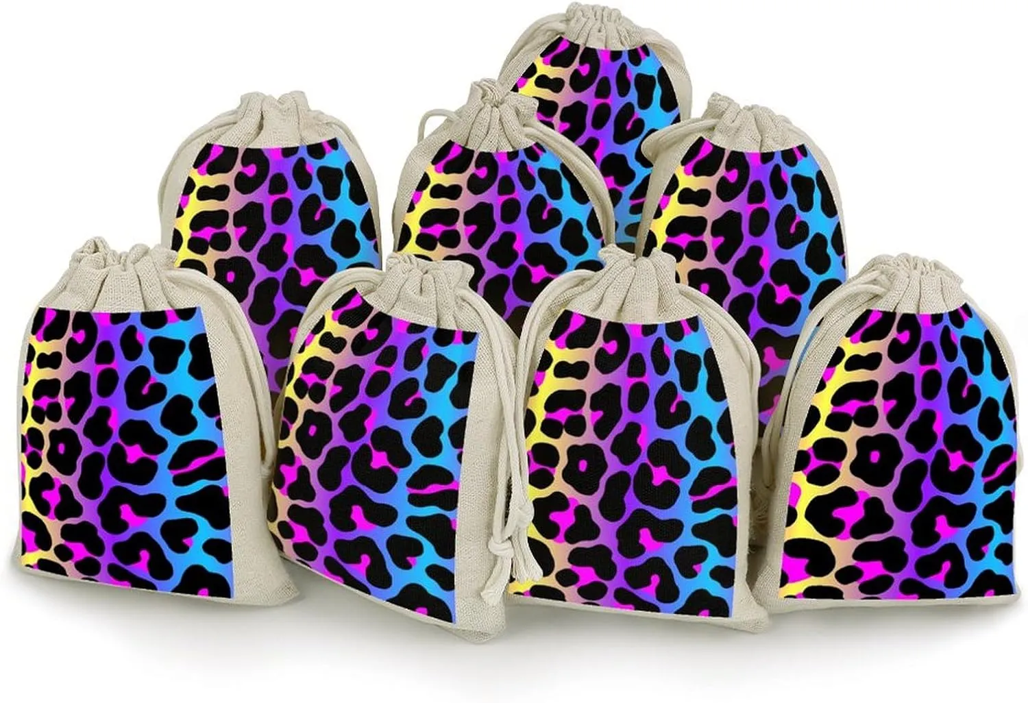 Cheetah Skin Rainbow Leopard Print Lightweight And Compact Small Bundle Pocket