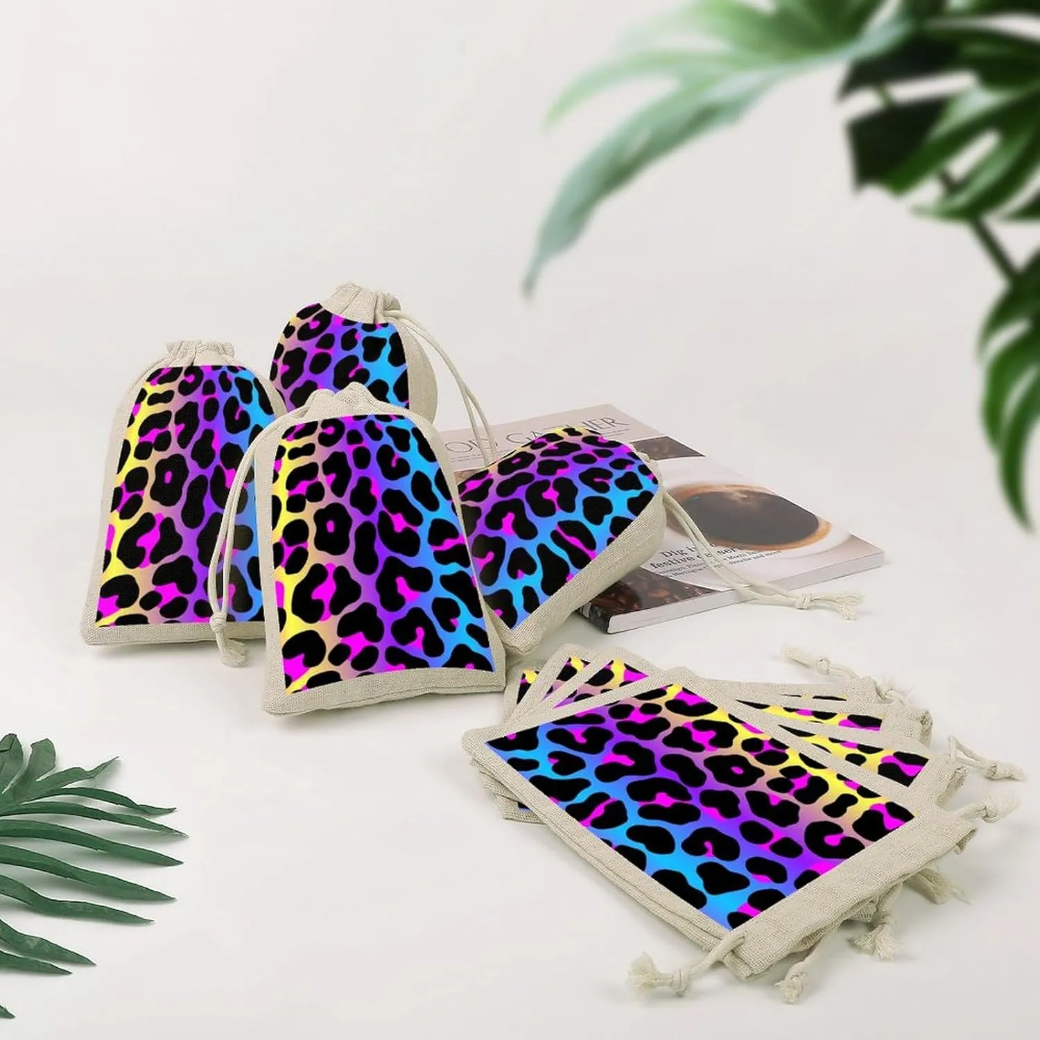 Cheetah Skin Rainbow Leopard Print Lightweight And Compact Small Bundle Pocket