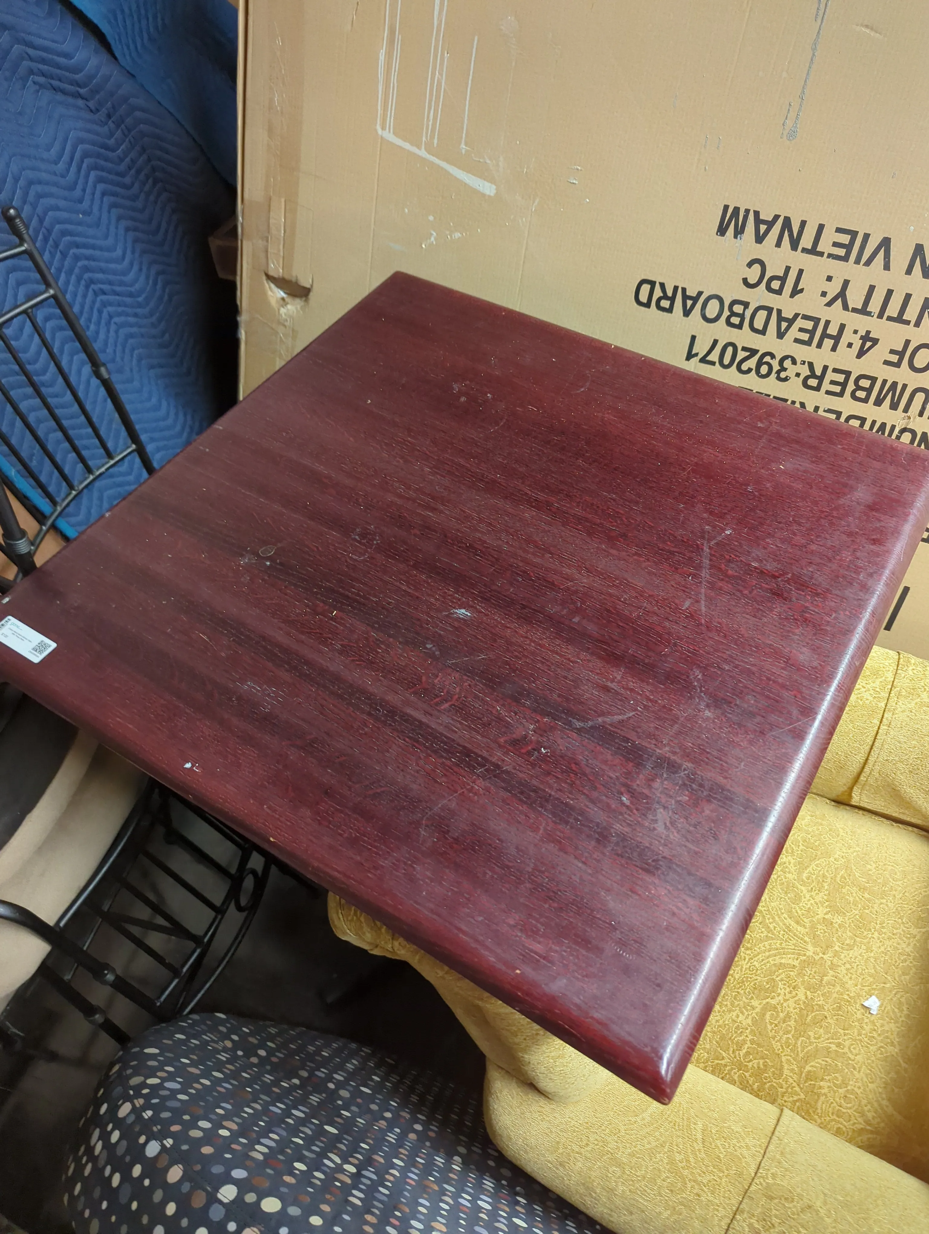Cherry Wood Bistro Kitchen Table With Three Chairs