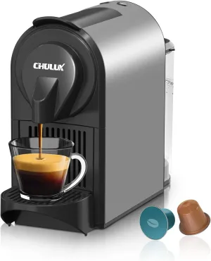 CHULUX Bafè-Pro Espresso Machine, Mini Espresso Machine for Nespresso Original Capsules, Single Serve Coffee Machine for Home Espresso & Lungo Maker, Italian ODE 20 Bar Pump, Metallic Gray