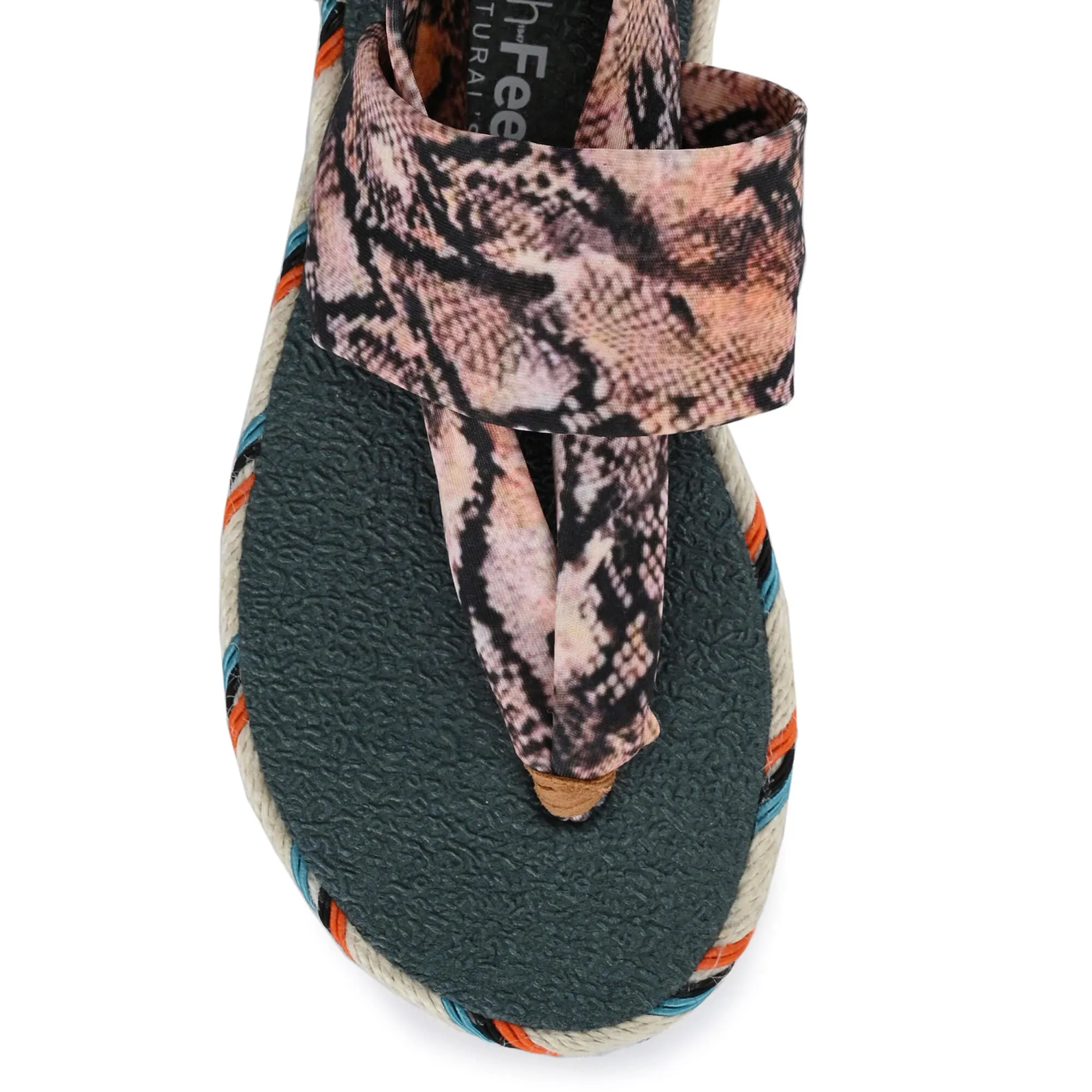 Cinderella Snake Print Yoga Mat Sandals for Kids