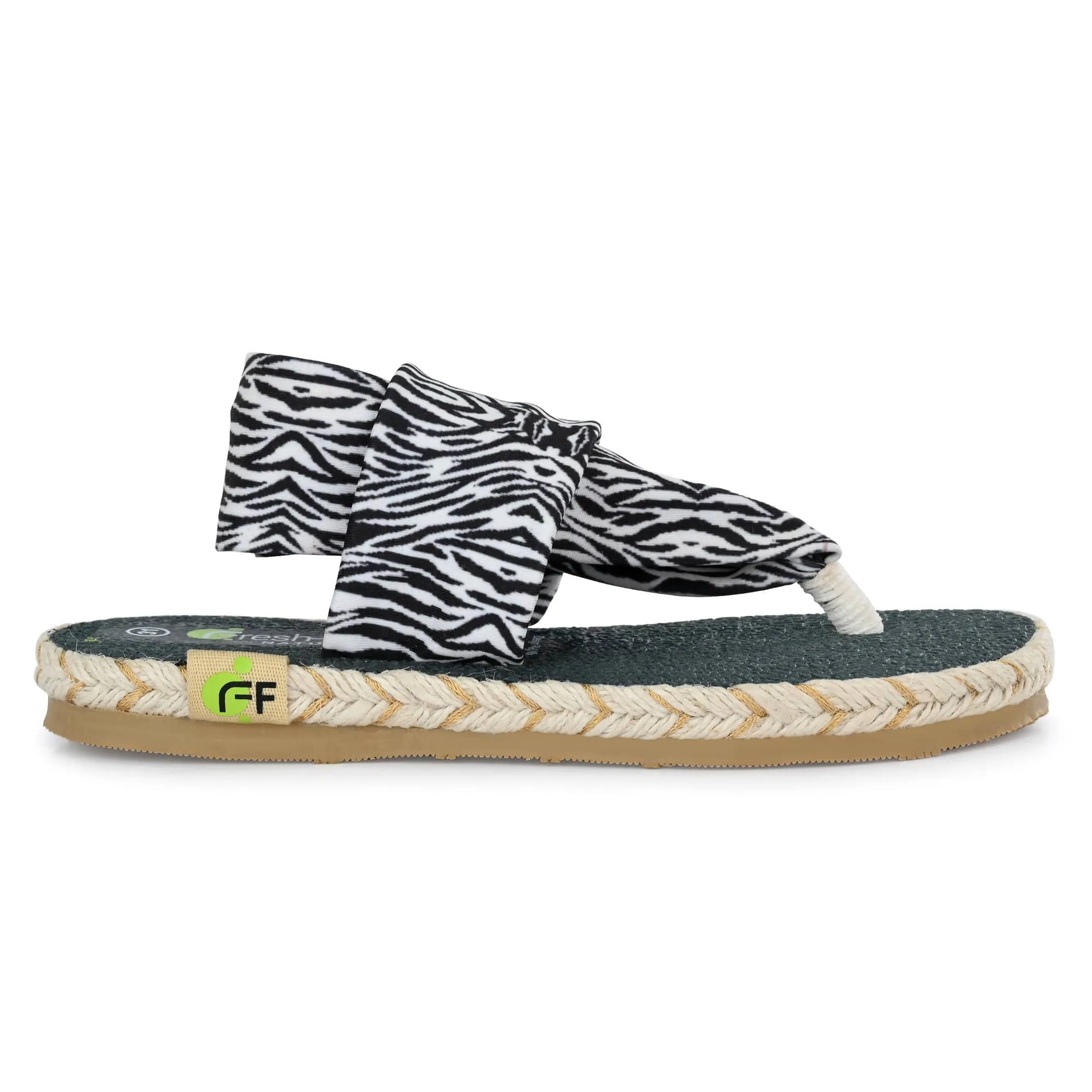 Cinderella Zebra Print Yoga Mat Sandals For Kids