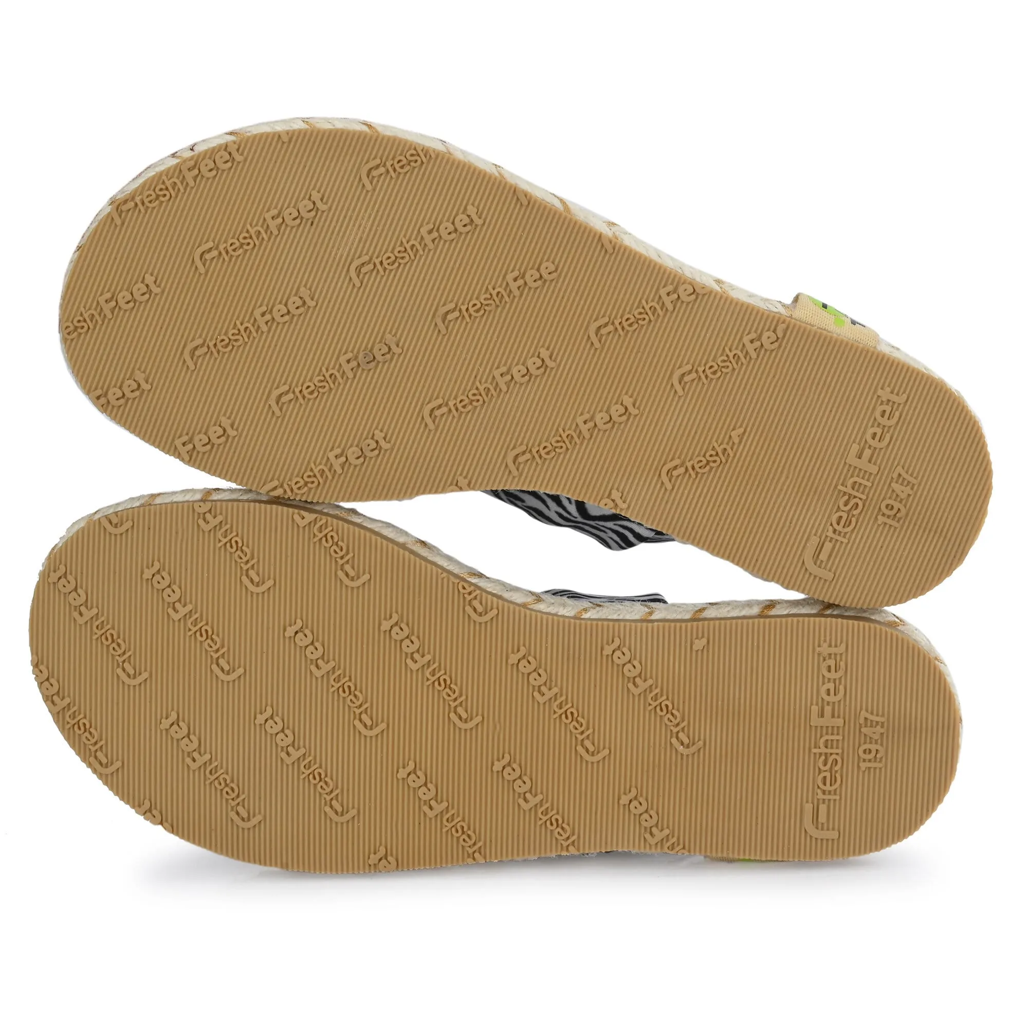 Cinderella Zebra Print Yoga Mat Sandals For Kids